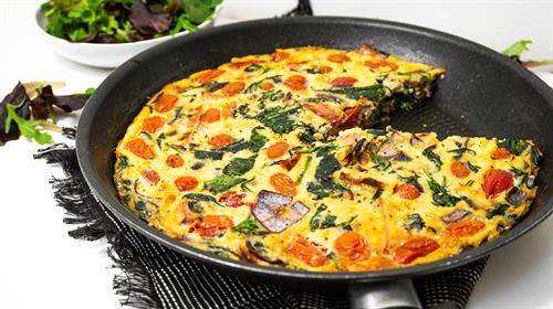 Easy Cheesy Bacon and Spinach Frittata – Health Results