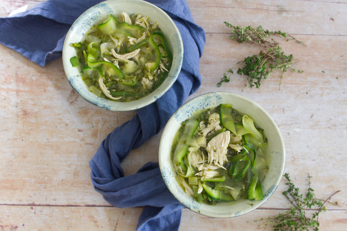 Chicken Keto Courgette Noodle Soup – Health Results