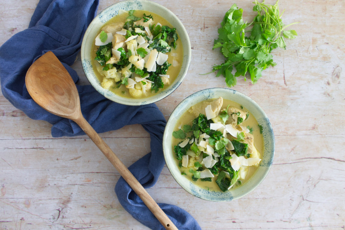 Curried Chicken & Keto Cauliflower Soup – Health Results