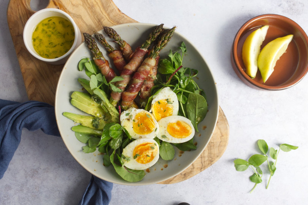 Low Carb Egg and Bacon Wrapped Asparagus Salad – Health Results