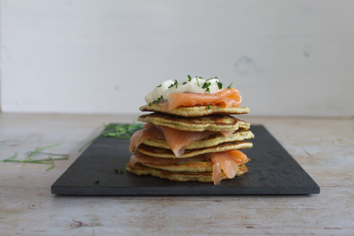 Smoked Salmon Pancake Stack – Health Results