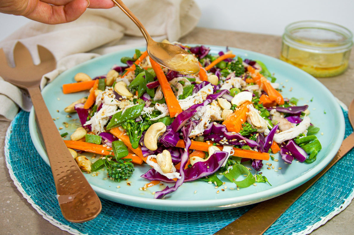 Sesame Ginger Cabbage Slaw With Shredded Chicken &ndash; Health Results