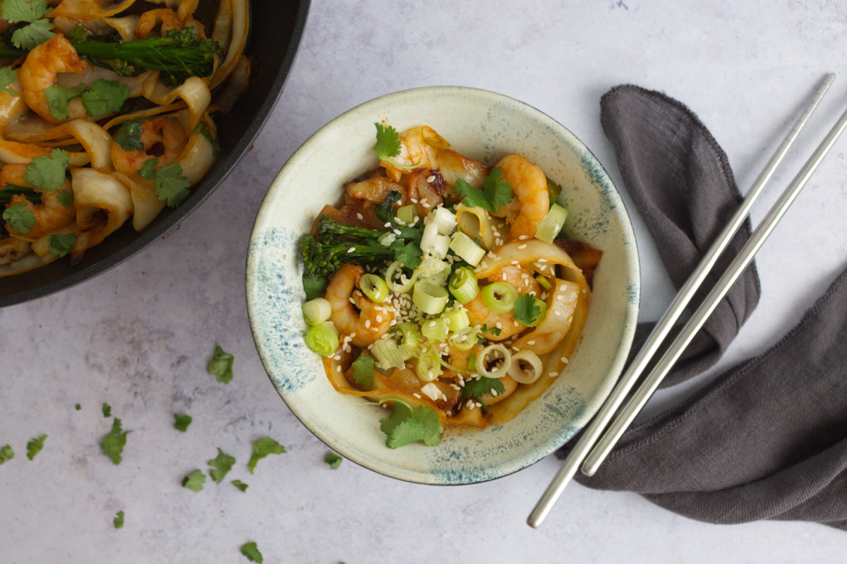 Sweet and Sour Prawn Keto Noodles