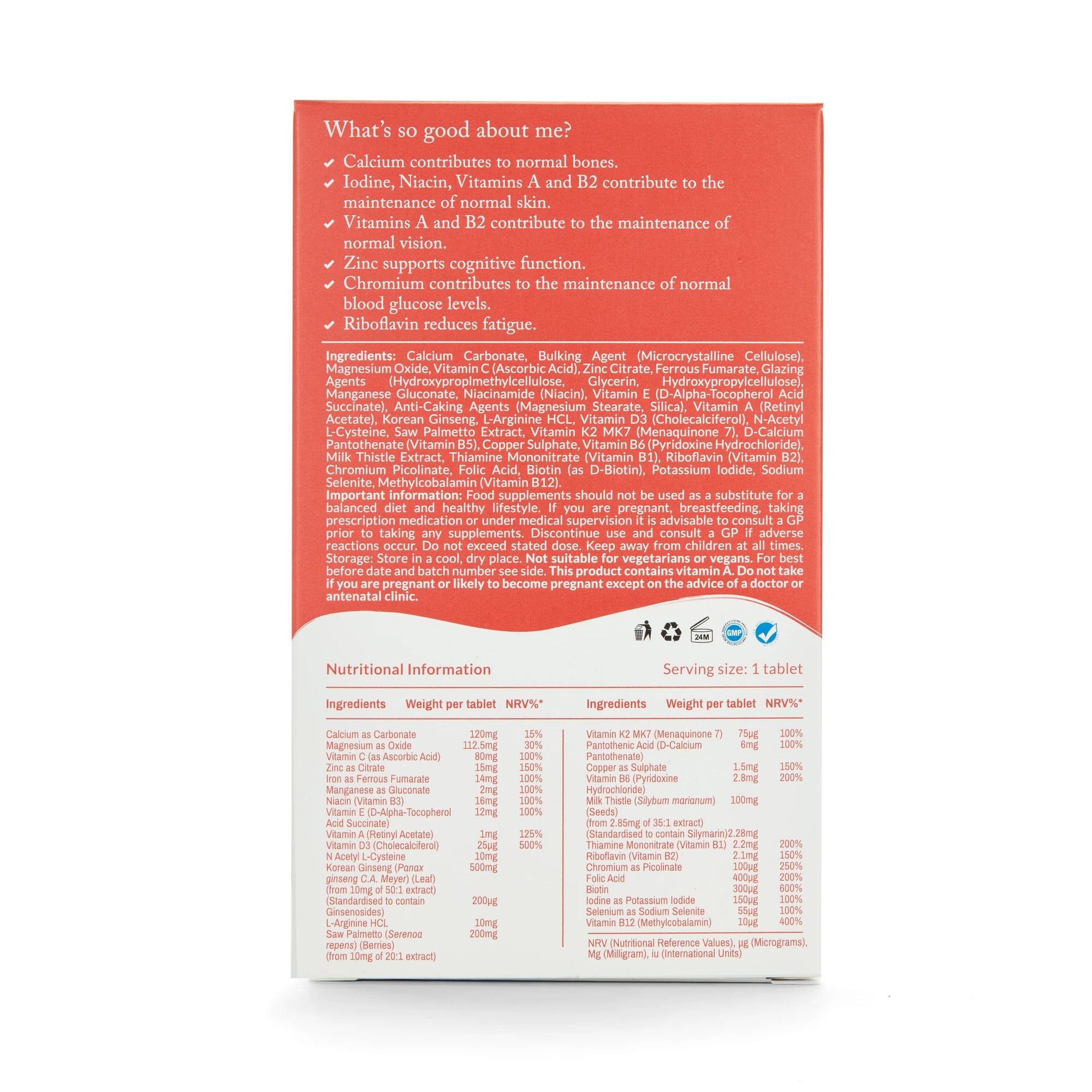 Multiman Multivitamin (ages 18 to 40+)