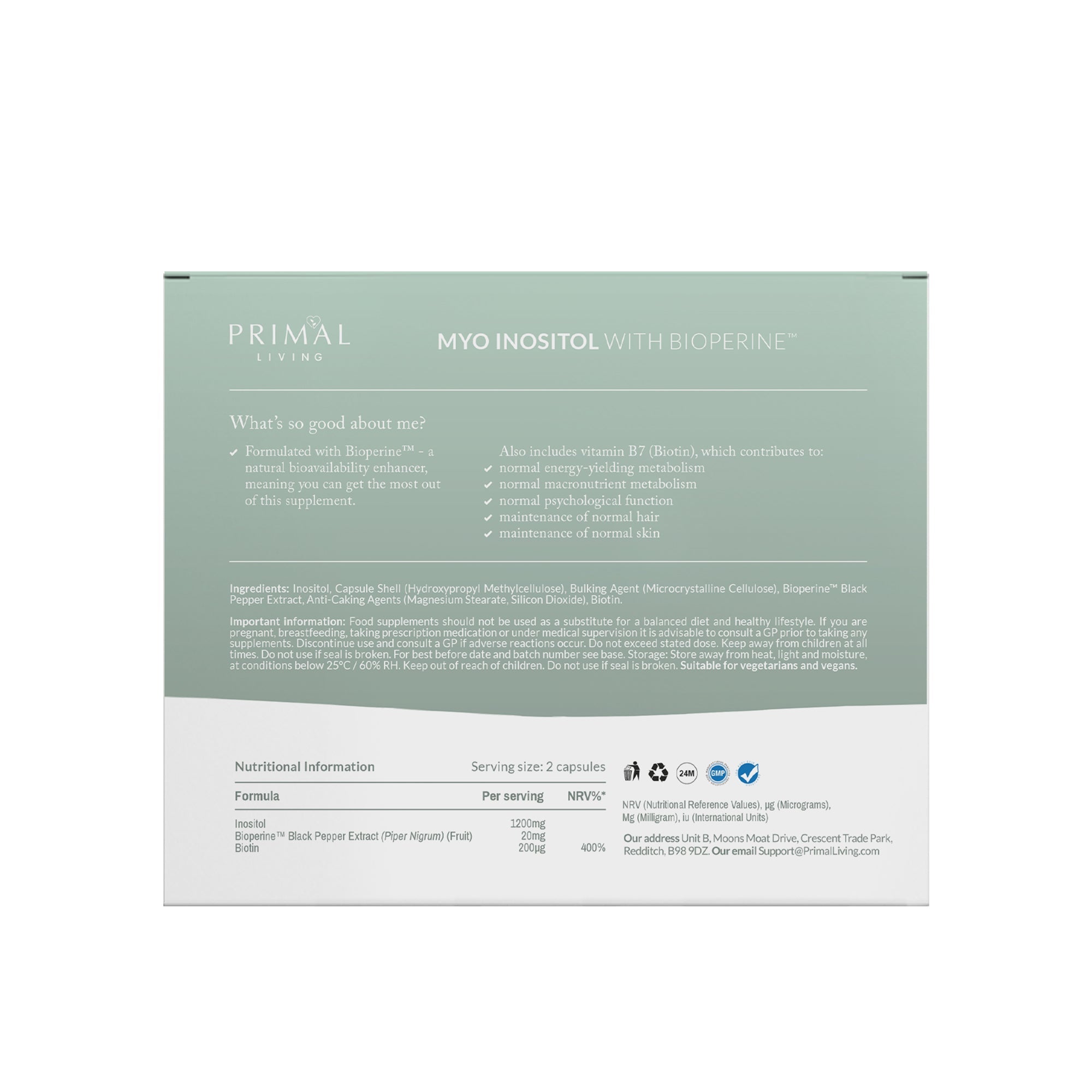 Myo-Inositol - 600mg serving