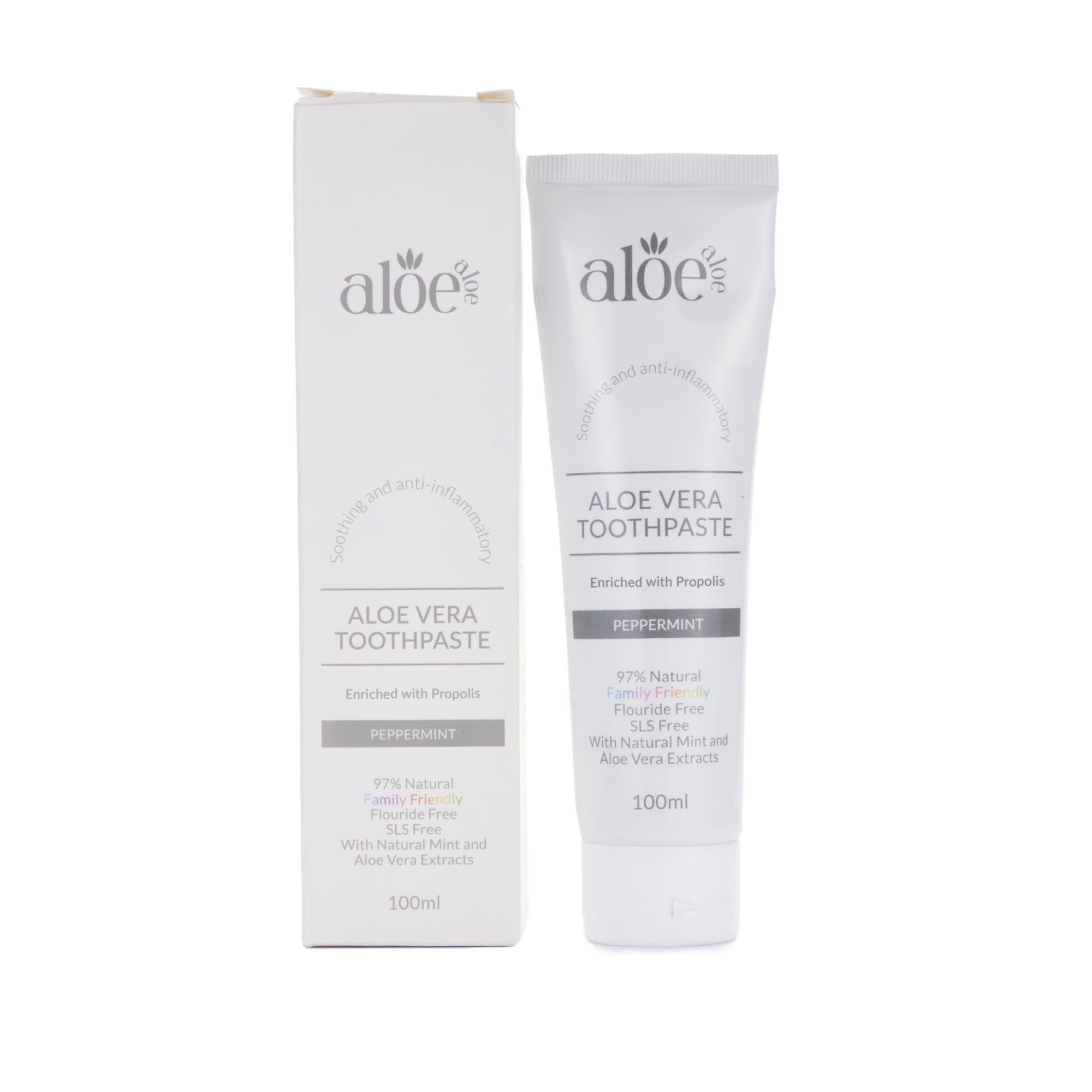 Aloe Aloe Fluoride Free Toothpaste - 100ml (With Bee Propolis)