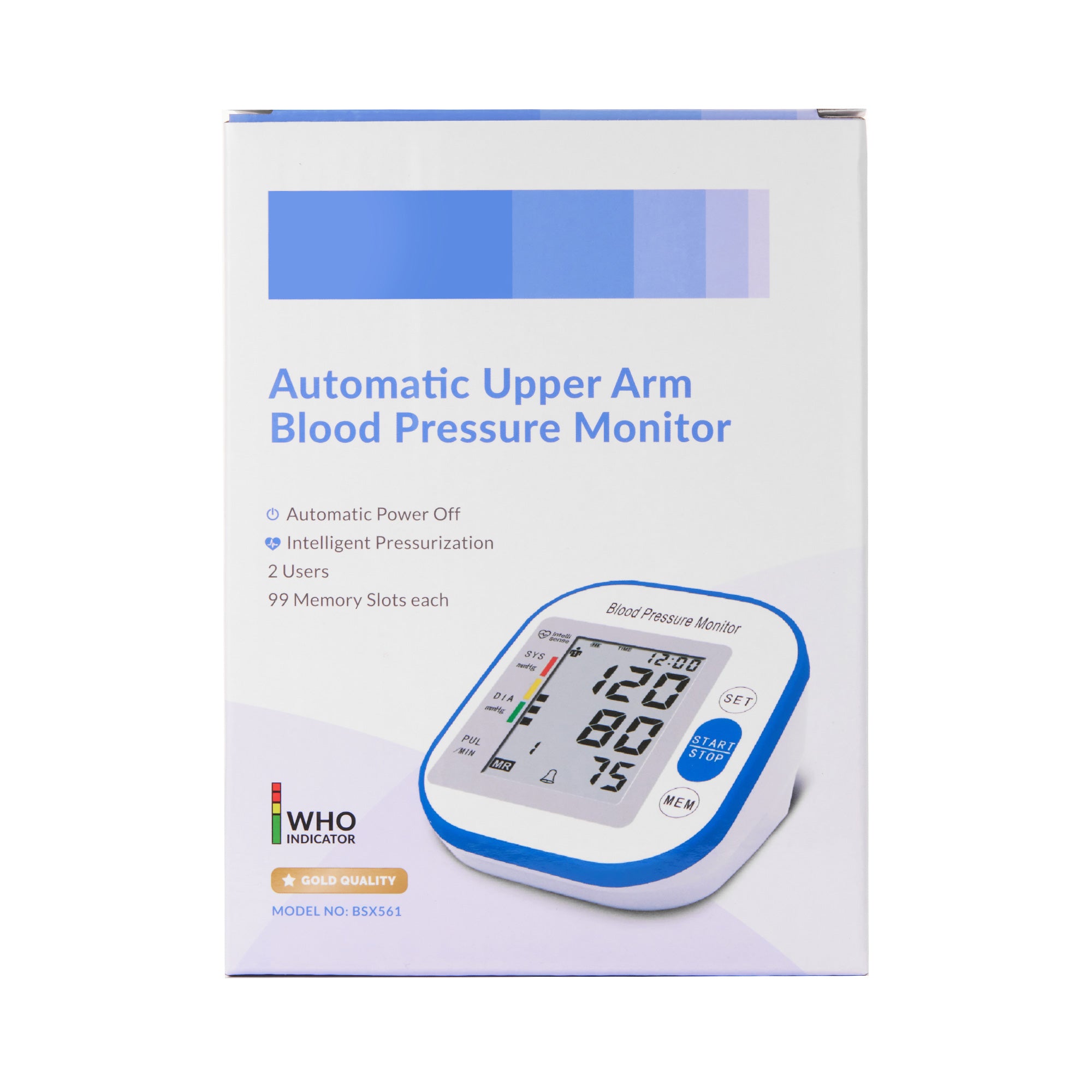 Automatic Blood Pressure Monitor With Arm Cuff